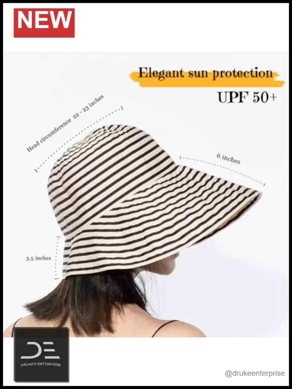 Womens UPF 50+ Kettle Brim Sun Hat Floppy Packable Beach Hat